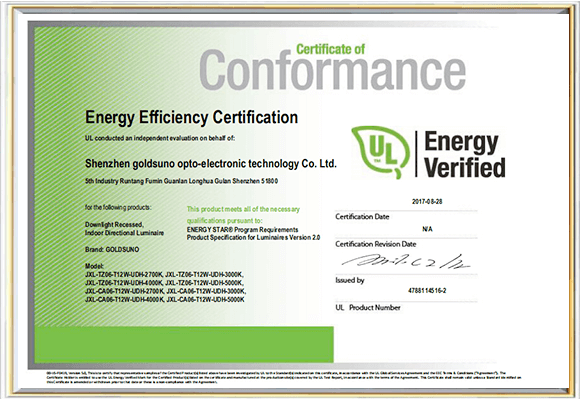 Energy Star Certification