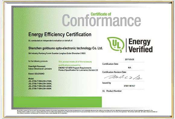 Energy Star Certification