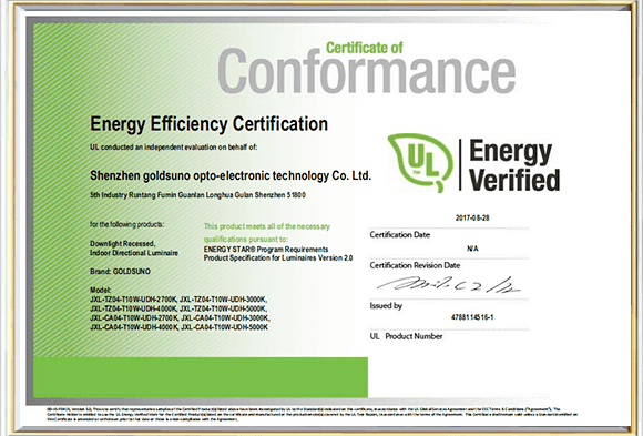 Energy Star Certification