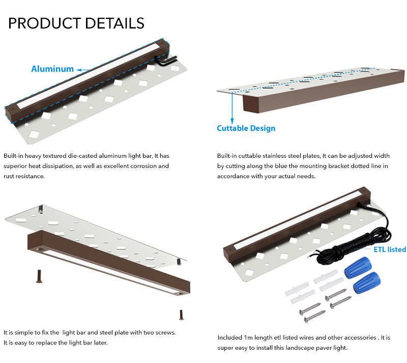 12 inch hardscape paver light product detail