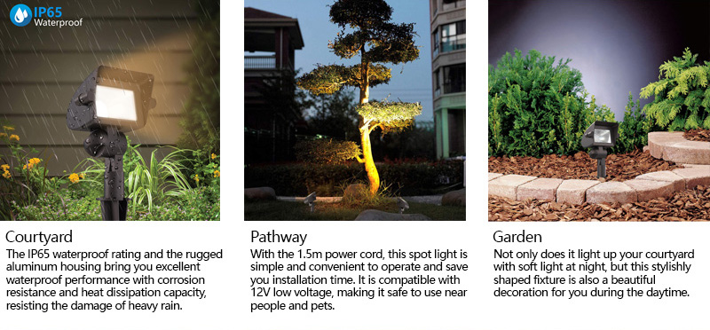 12v landscape light can be used for garden courtyard and pathway