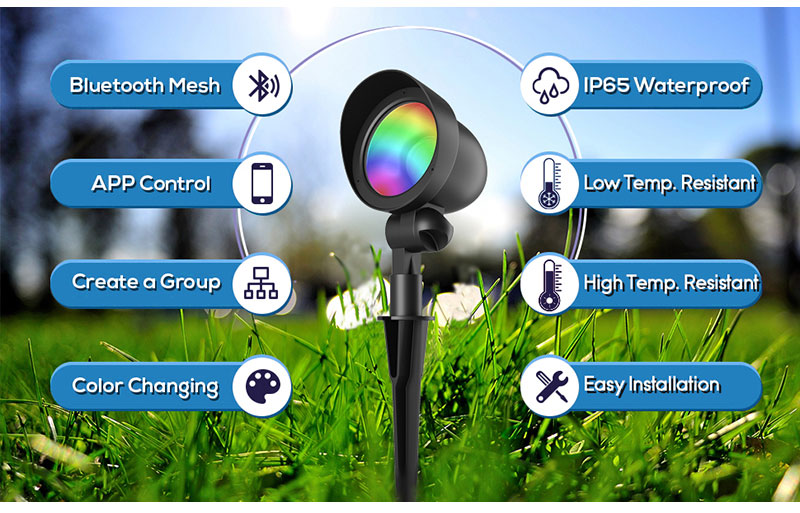Main features of rgbw landscape lights