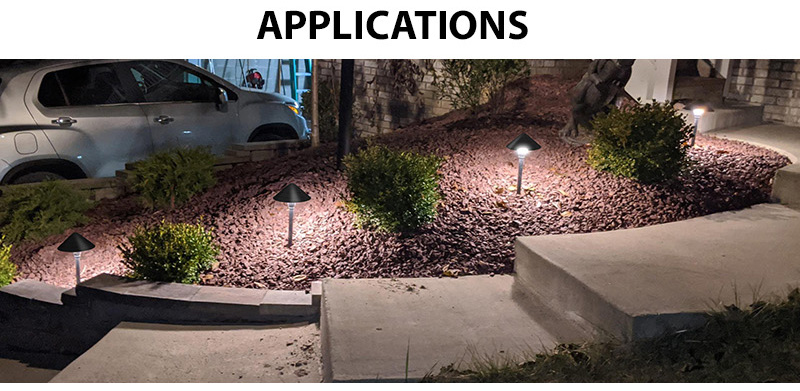 Applications of 3w mushroom path light