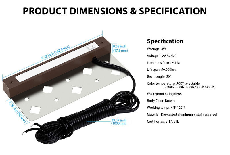 7 inch Step Light product specification