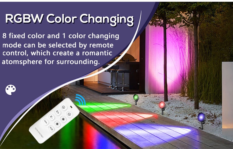 RGB color changed by remote control
