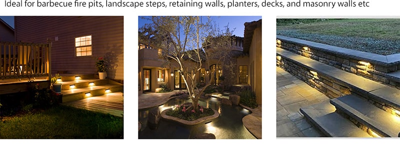 RGBW hardscape light has a wide variety of outdoor applications