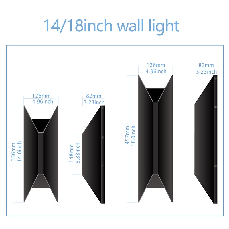 14 and 18 inch available