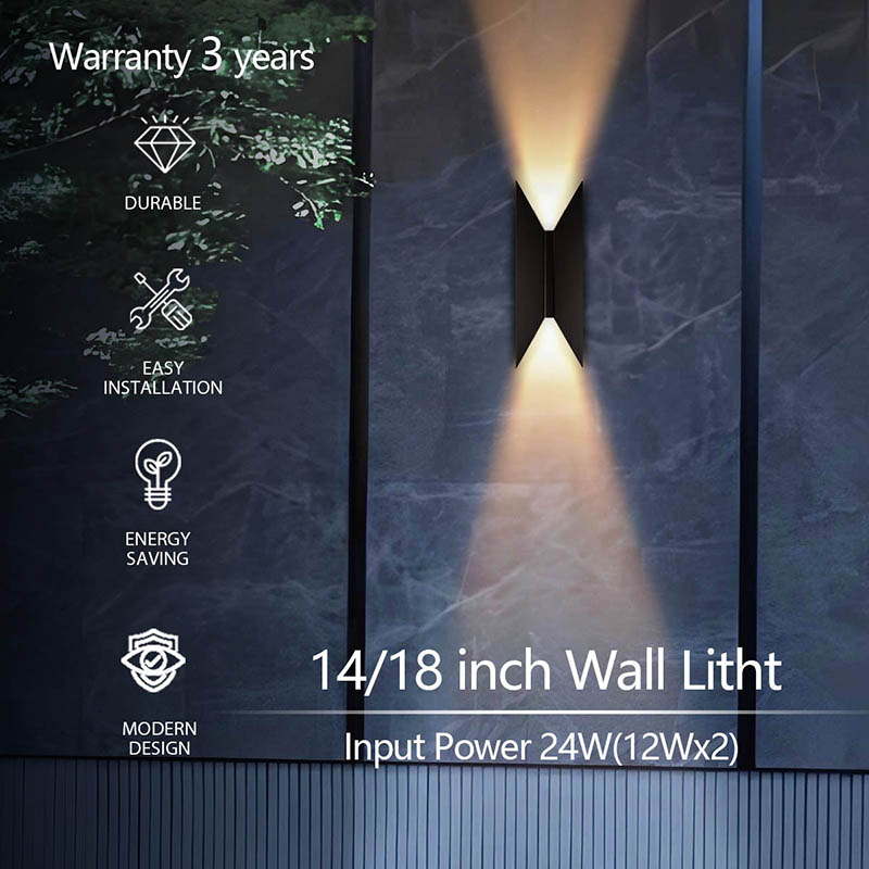 14/18 inch wall light product features