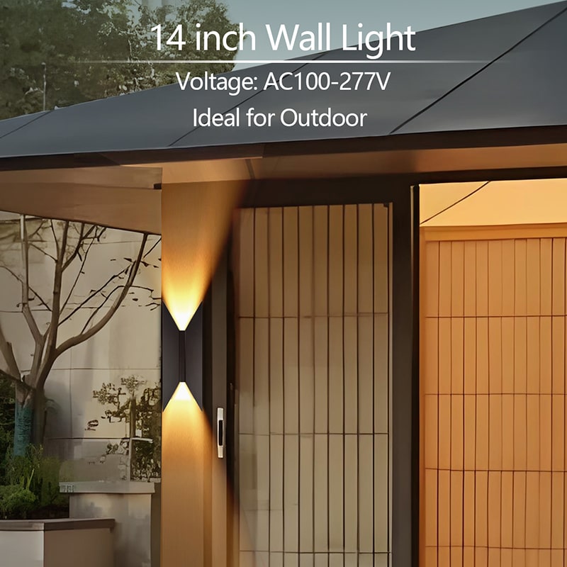 14 inch up and down wall lights ideal for outdoor
