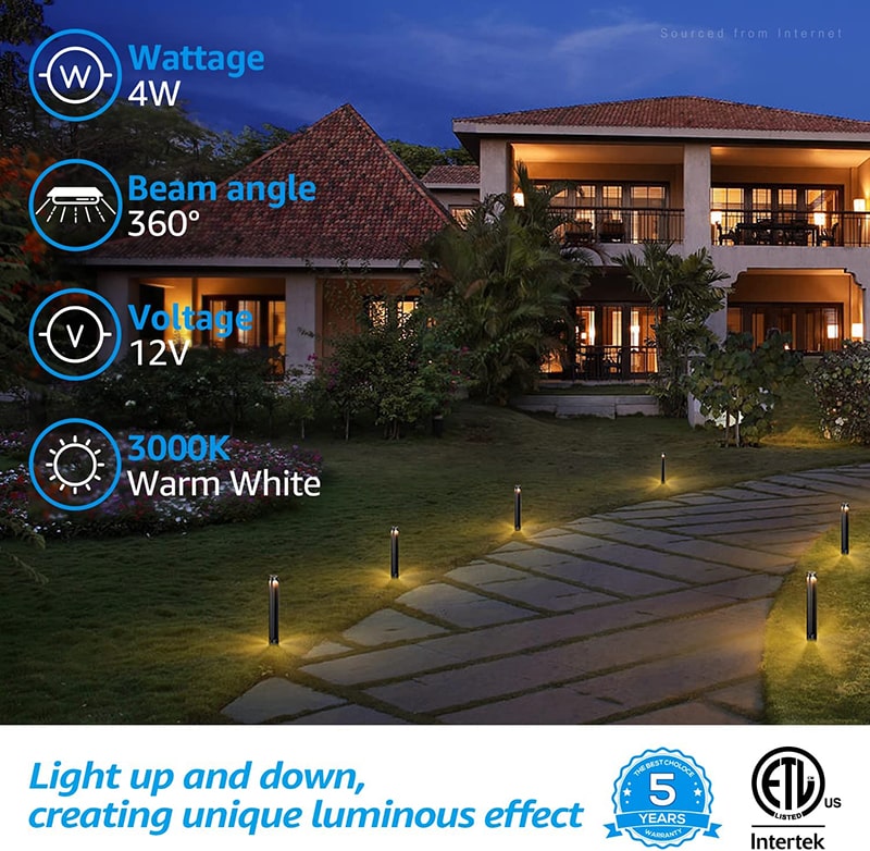 Light up and down, create unique luminous effect