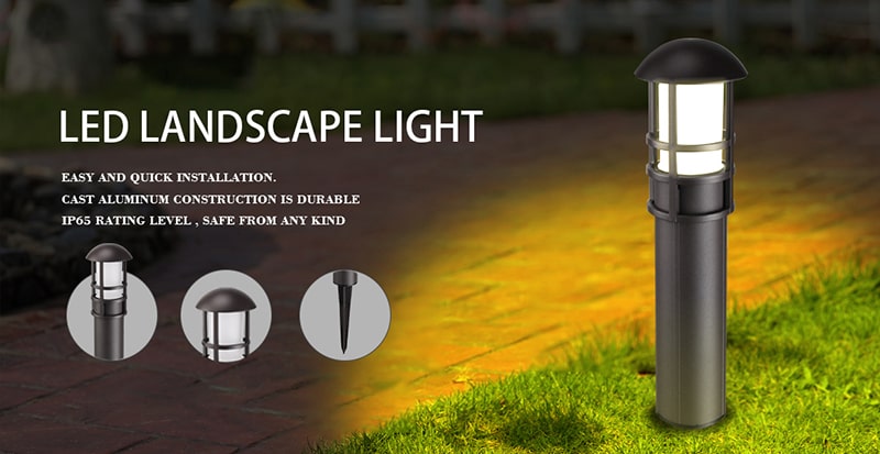 LED Pathway Bollard Light 3W Lighting Effect