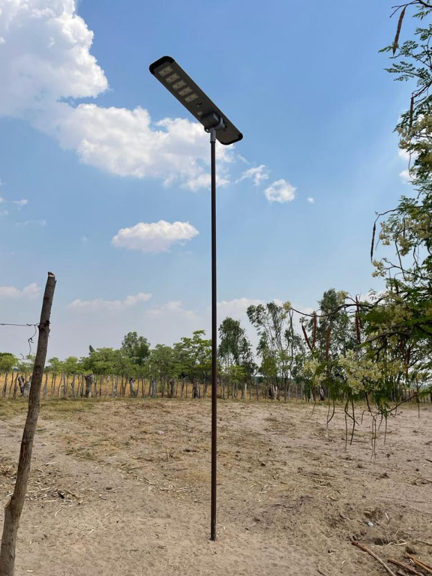 120w solar street light project in Zimbabwe