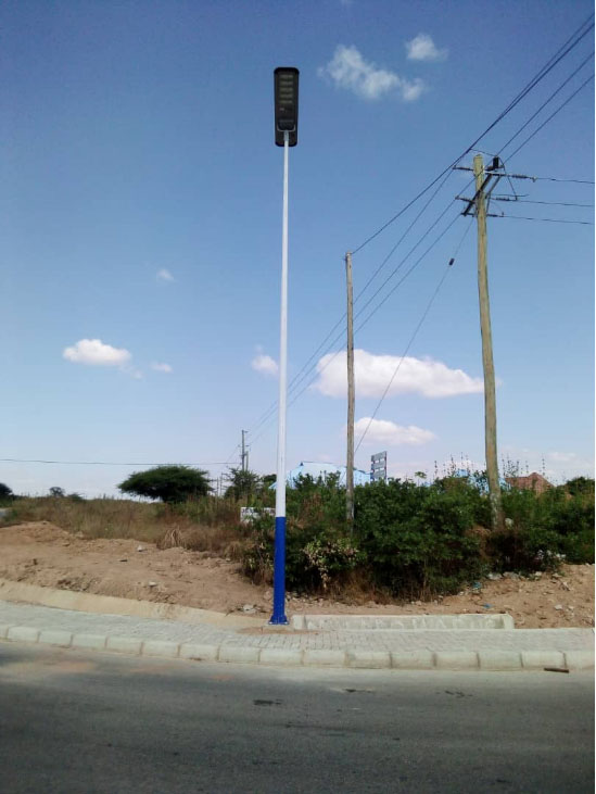 120W Integrated Solar Street Lights Project in Tanzania