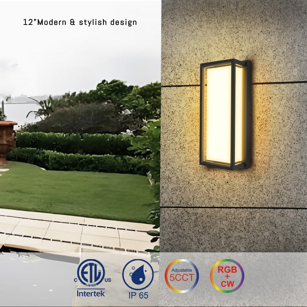 12 inch rgbw led wall lights