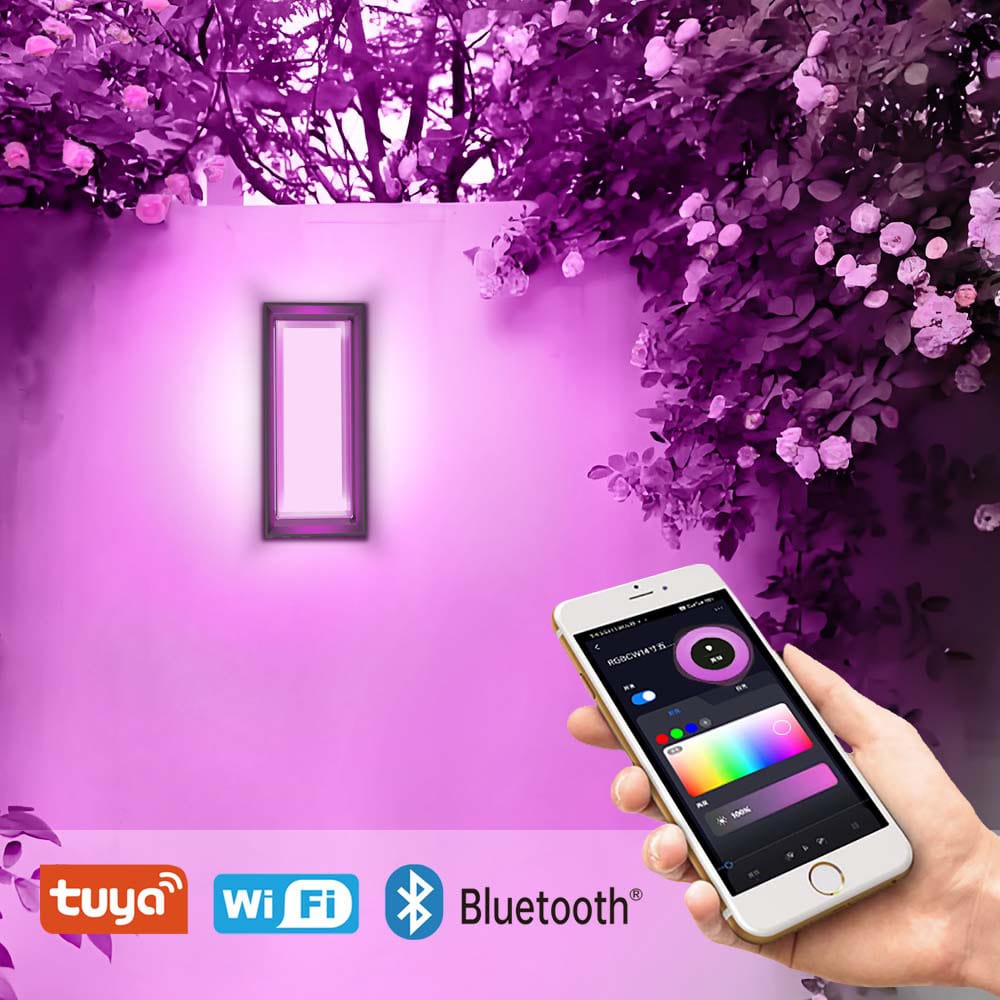 14 inch modern wall light with Tuya app control