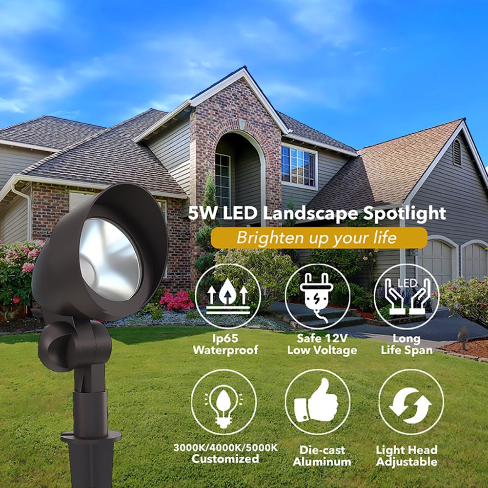 5W Low Voltage Landscape Spotlights