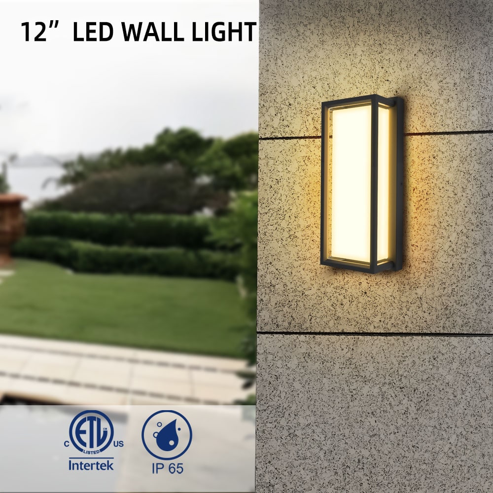 12 inch warm white led wall lights