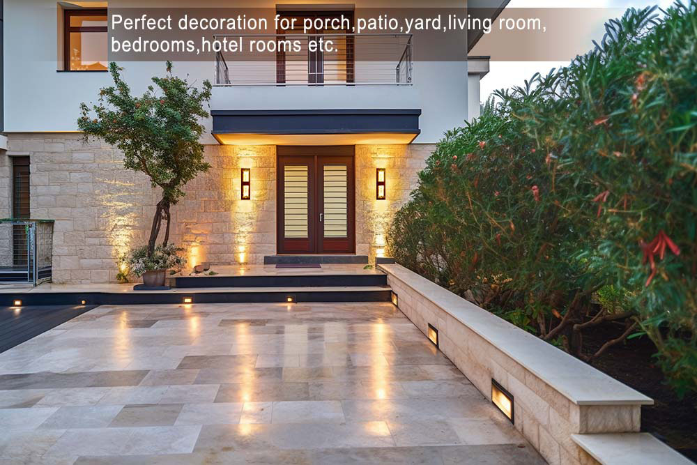 Perfect for garage, porch, patio, or walkways