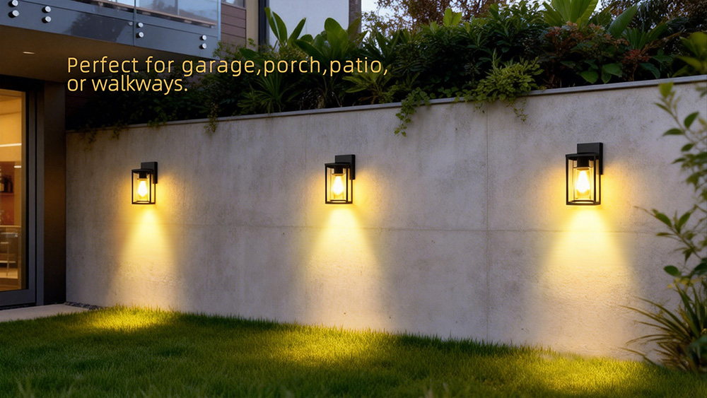 applications of 10 Inch E26 Outdoor Wall Light