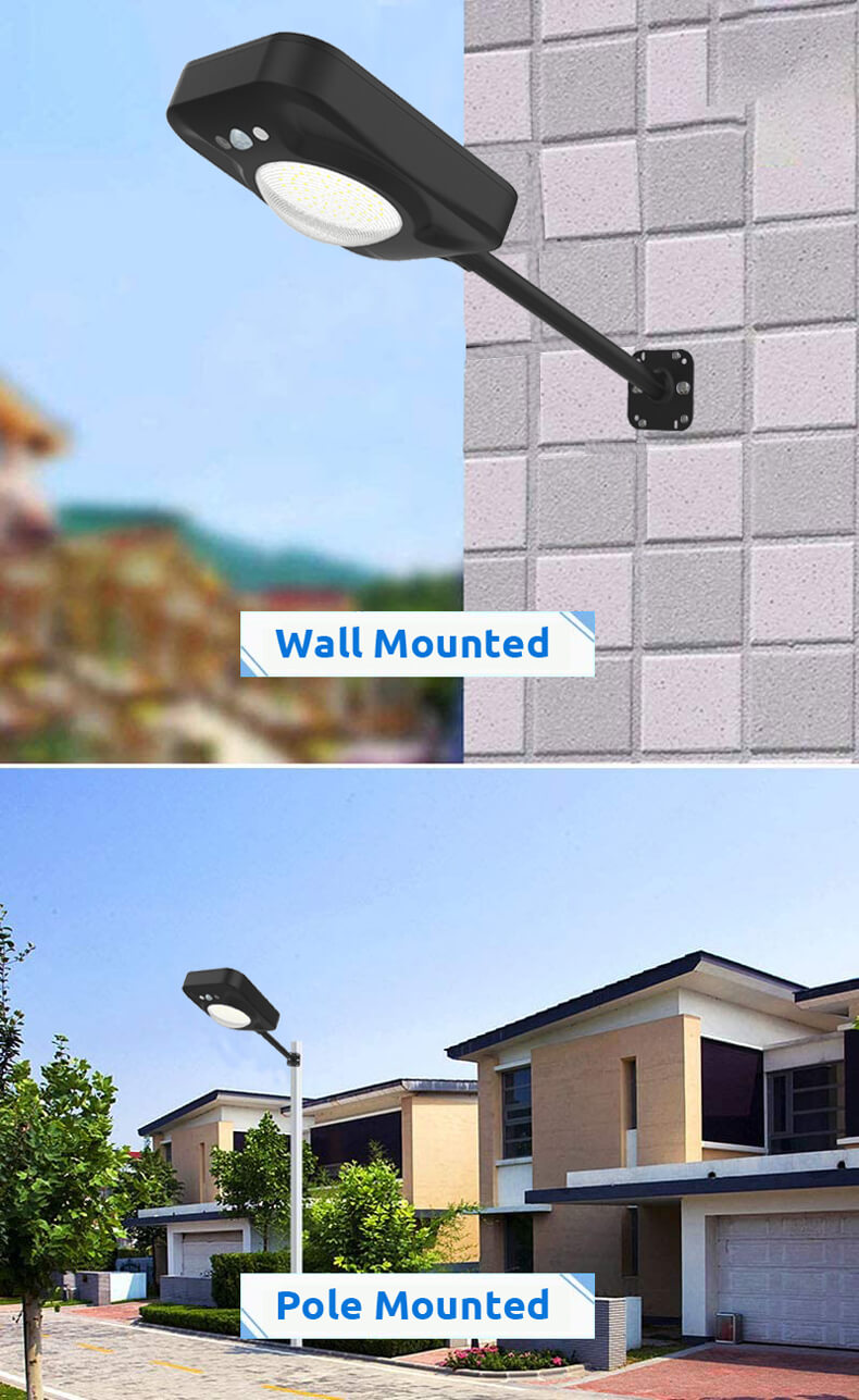 Two Installation Methods for 8W Solar Street Lights