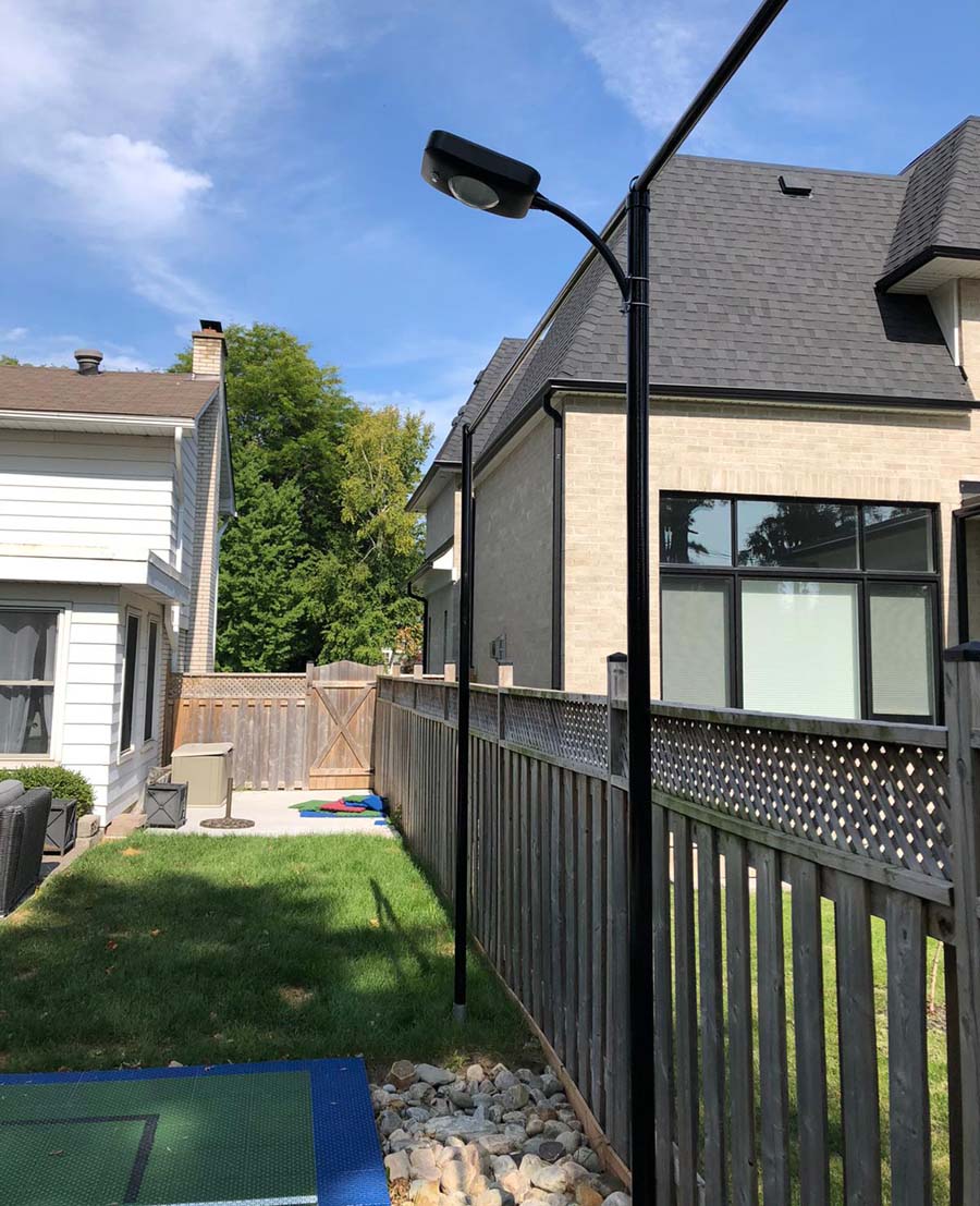 8W All-In-One Solar Street Lights Project in Canada