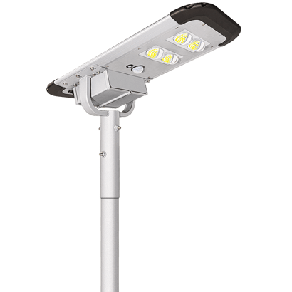 40W Dusk to Dawn LED Solar Street Light With Lithium Battery For Yard, Garage, Patio