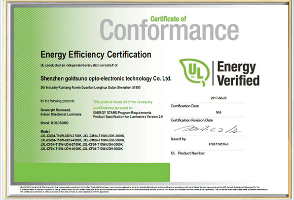 Energy Star Certification