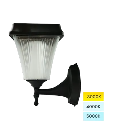 Solar Lights Outdoor Decorative - Fane Series Solar Wall Sconce Security Lights