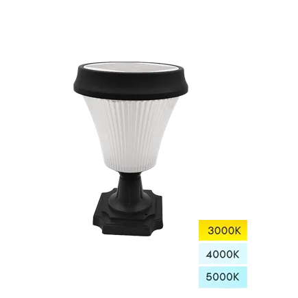 Solar Fence Post Lights Dove Series, 3CCT Selectable Outdoor Cast Aluminum Post Cap Solar Lights for Fence Deck, Pathway or Gate