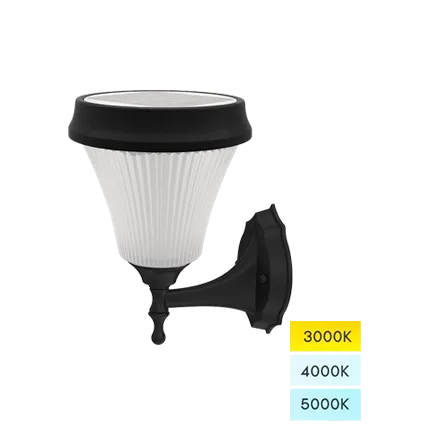 Dove Series Wall Mounted Solar Lights Outdoor 3CCT Tunable Automatic Solar Wall Sensor Light for Deck, Patio, Stairs, Yard, Path and Driveway