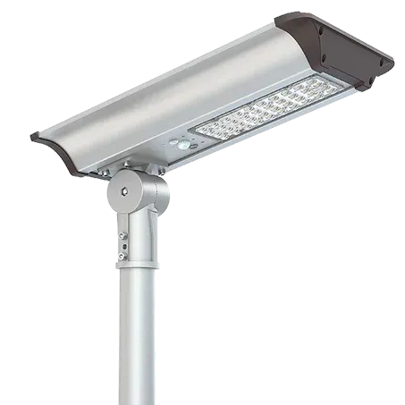 FlyHawk Series 30W All In One Solar Street Light With Shingled Mono Solar Panel, 3500 Lumens Outdoor Waterproof Dusk to Dawn Solar Powered Street Light