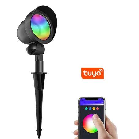 Smart RGBW Landscape Lights 12W Bluetooth Mesh Connect Tuya APP Control