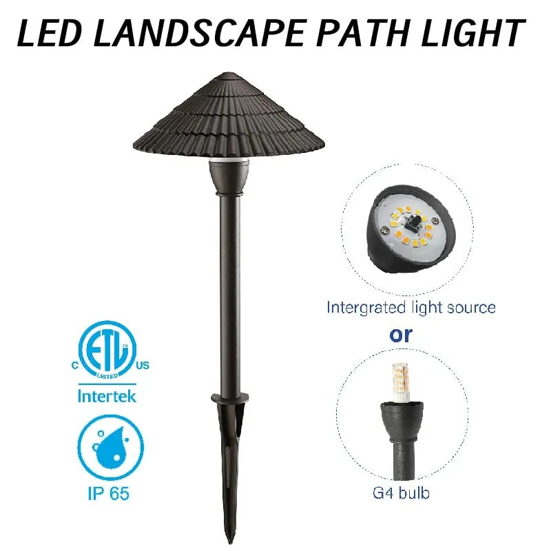3W Mushroom Shape LED Path Lights 12V Low Voltage Landscape Lights