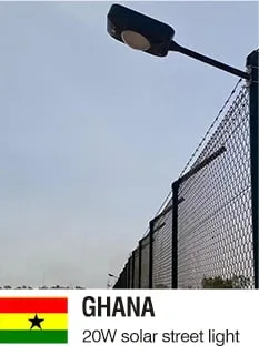 20W Solar Street Lights for A Hydropower Station