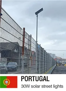 30W Solar Street Lights Project In Portugal