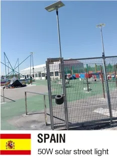 50W Solar Street Lamp Project in Spain
