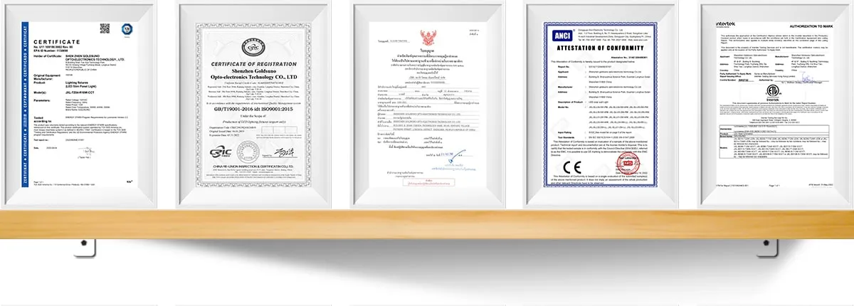 company certificates and product certificates