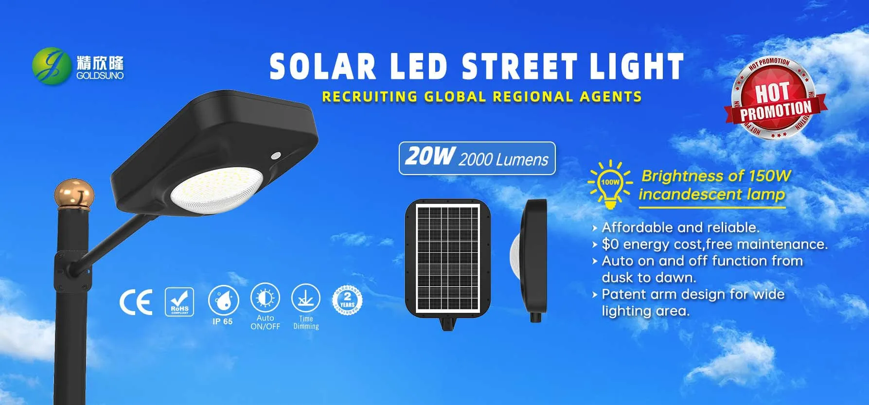 20W Solar Street Lights