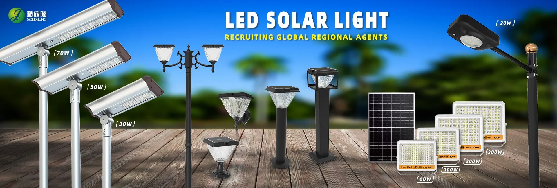 LED Solar Lights Banner