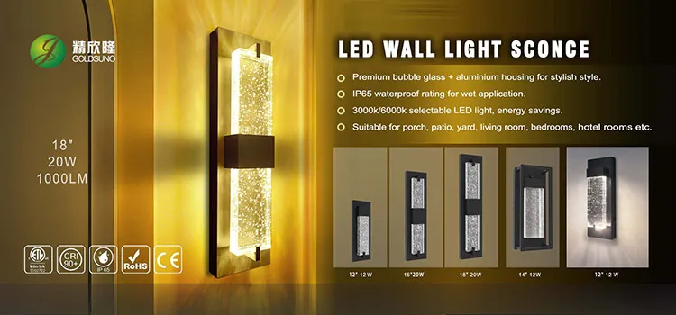 18 Inch Crystal LED Wall Lights