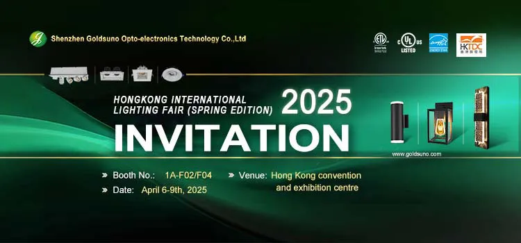 Illuminate Your Vision with Goldsuno at the 2025 Hong Kong International Spring Lighting Fair