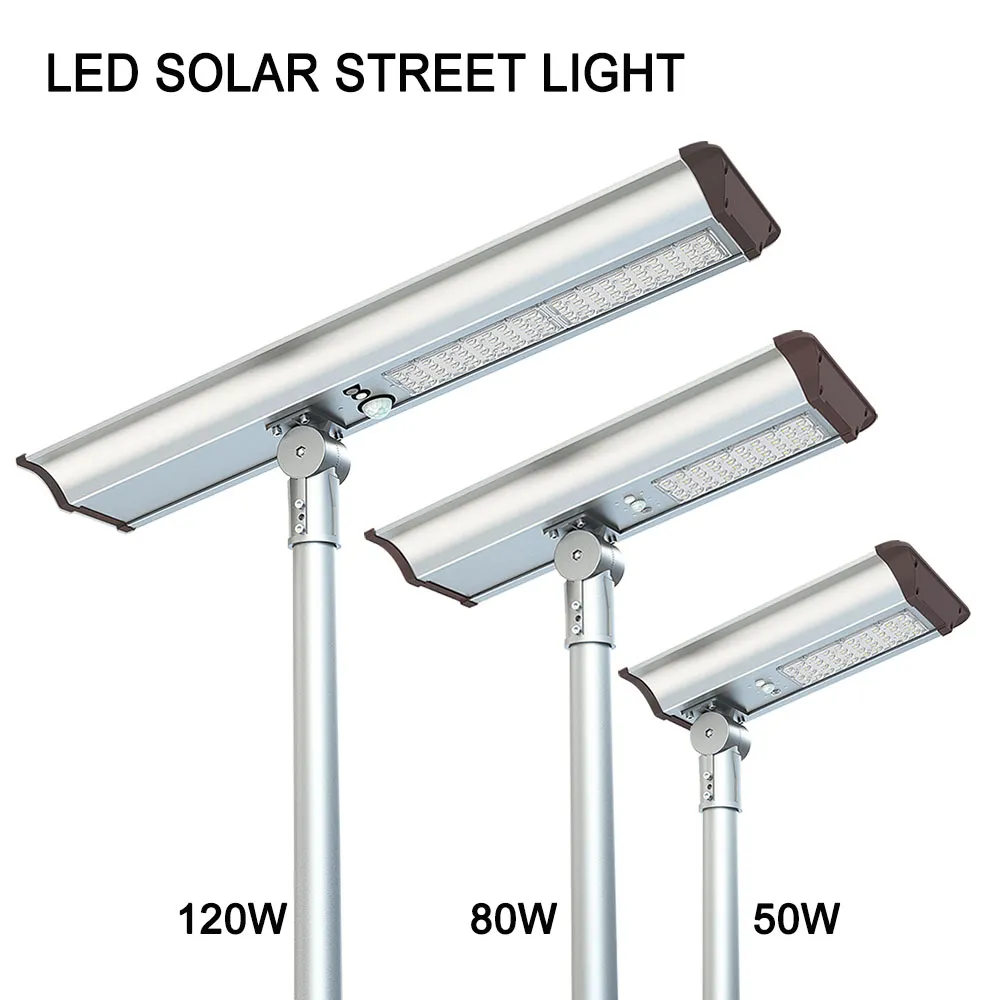50w 80w 120w solar street lights