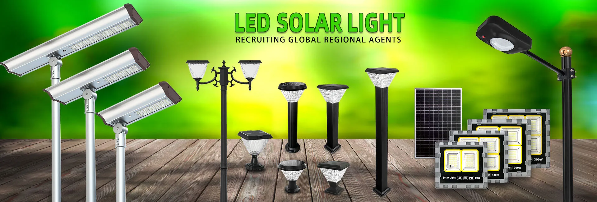 LED Solar Lights Banner