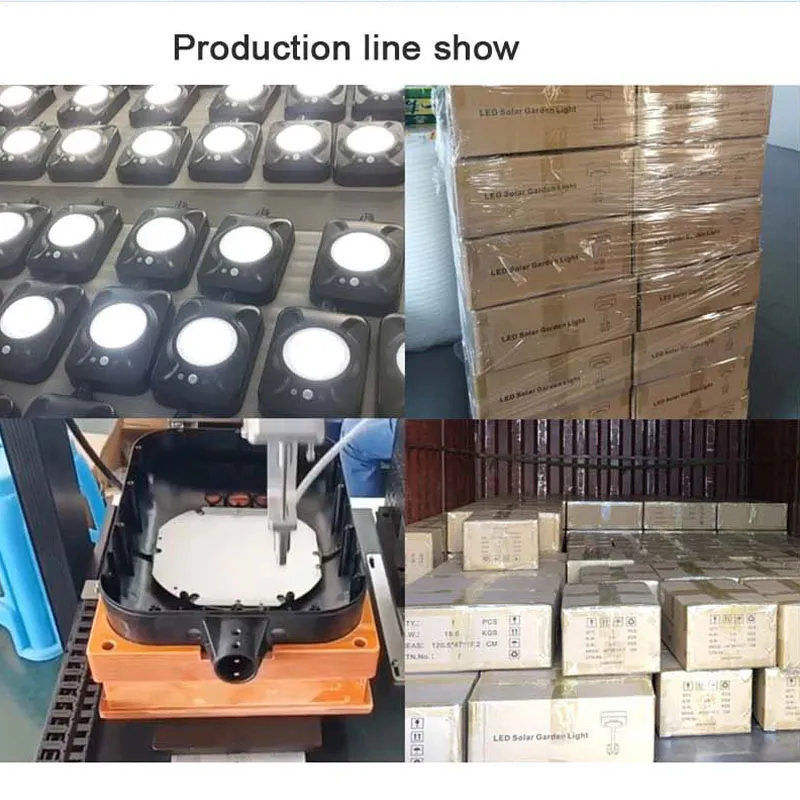 production of 200w solar street lights