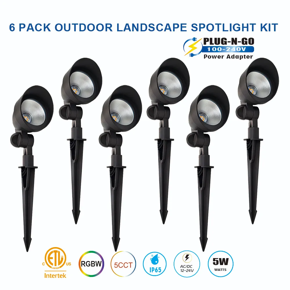 6 pack landscape spotlight kit